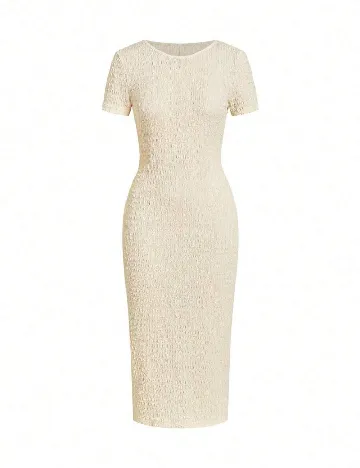 Rochie medie SHEIN, crem