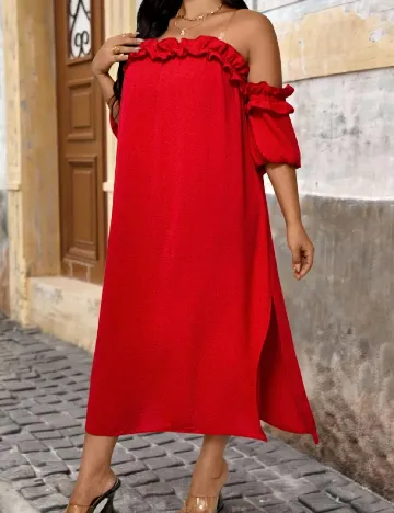 Rochie lunga SHEIN CURVE, rosu
