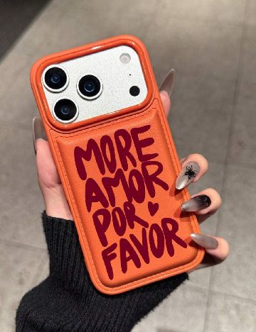 Husa Iphone 15 Pro SHEIN, portocaliu