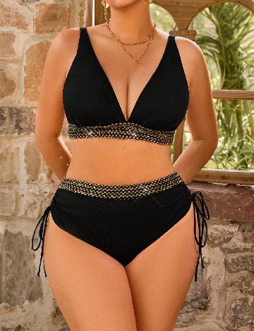 Costum de baie SHEIN, negru