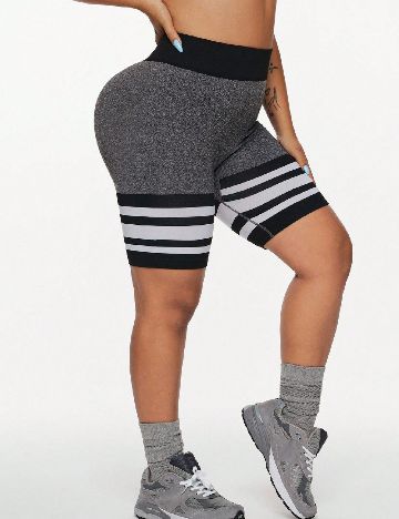 Pantaloni scurti SHEIN CURVE, gri