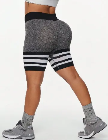 Pantaloni scurti SHEIN CURVE, gri