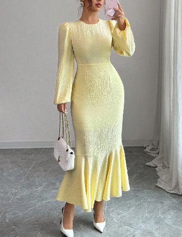 Rochie medie SHEIN, galben