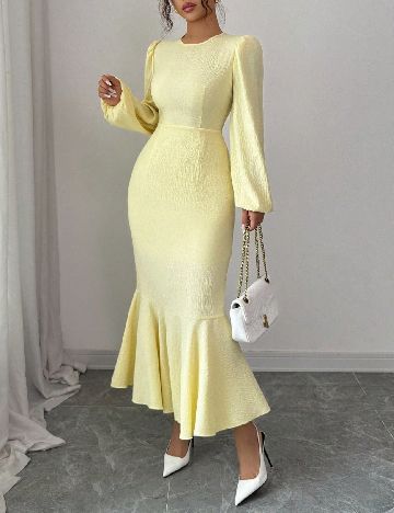 Rochie medie SHEIN, galben
