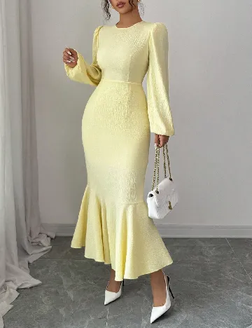 Rochie medie SHEIN, galben