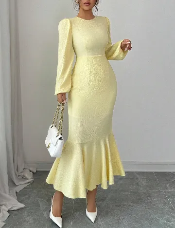 Rochie medie SHEIN, galben