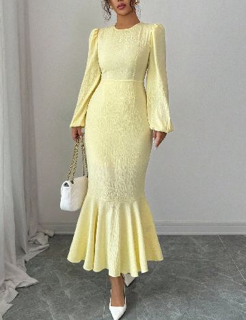 Rochie medie SHEIN, galben