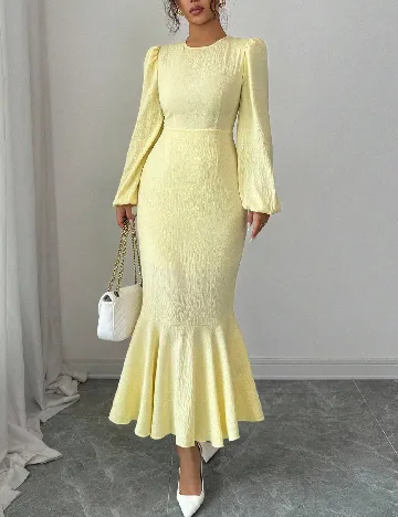 Rochie medie SHEIN, galben
