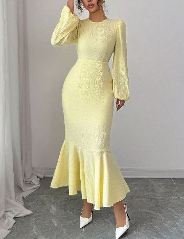Rochie medie SHEIN, galben