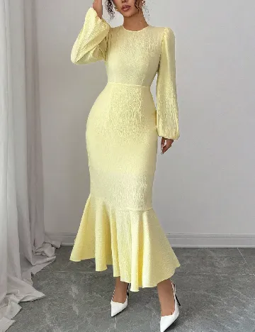 Rochie medie SHEIN, galben