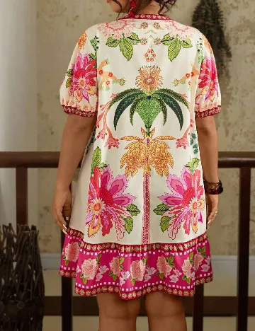 Rochie scurta SHEIN CURVE, mix culori