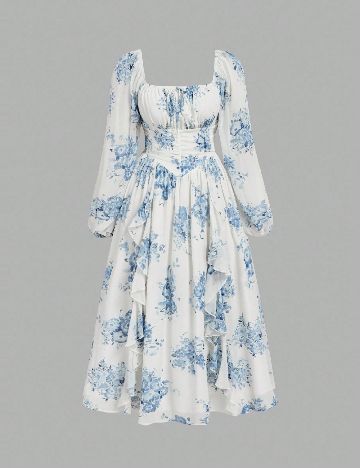 Rochie medie SHEIN CURVE, alb