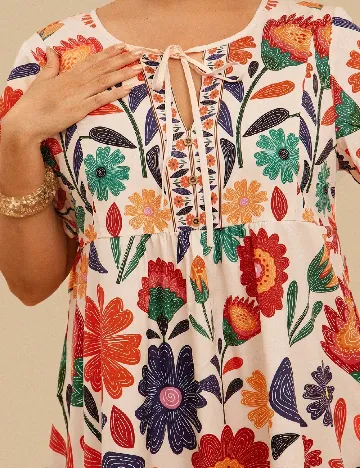 Rochie scurta SHEIN CURVE, floral print