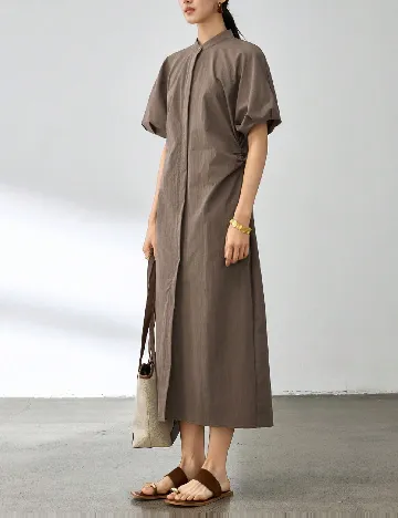 Rochie medie Dazy, maro