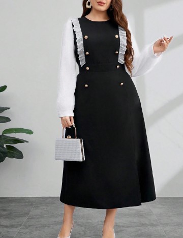 Rochie medie SHEIN CURVE, negru