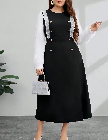 Rochie medie SHEIN CURVE, negru