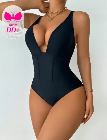 Costum de baie SHEIN, negru