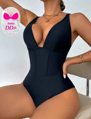 Costum de baie SHEIN, negru