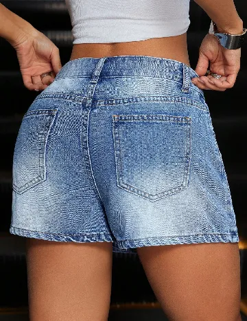 Fusta pantalon SHEIN, albastru