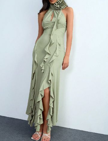 Rochie lunga SHEIN, verde