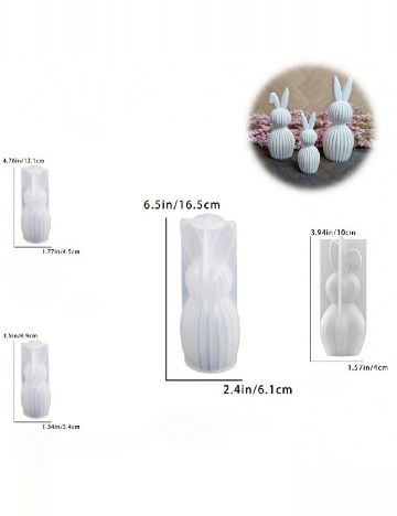 Set forme de silicon 4 bucati SHEIN, transparent