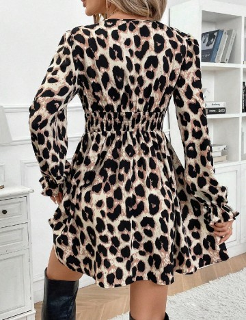 Rochie scurta SHEIN, animal print