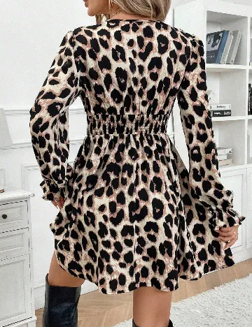 Rochie scurta SHEIN, animal print