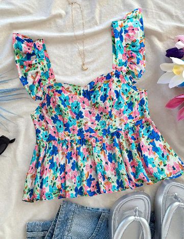 Top SHEIN CURVE, mix culori