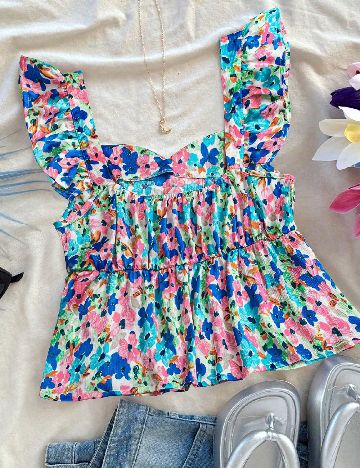 Top SHEIN CURVE, mix culori