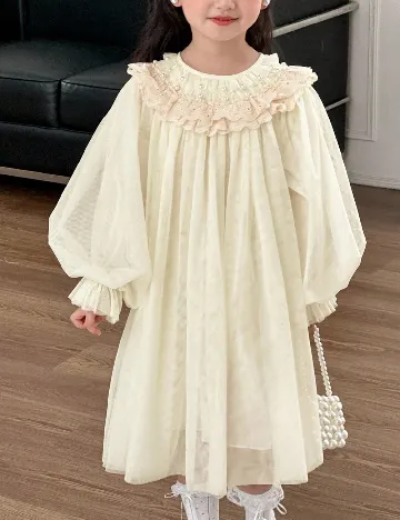 Rochie Shein Kids, ecru