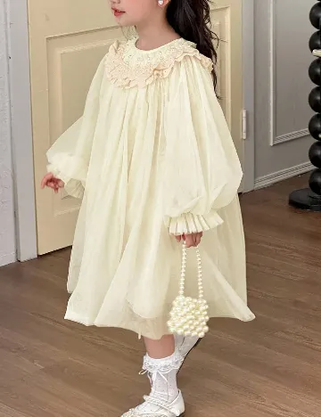 Rochie Shein Kids, ecru