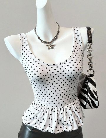 Top SHEIN, alb/negru