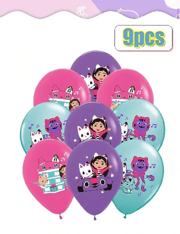 Set baloane 9 bucati SHEIN, mix culori