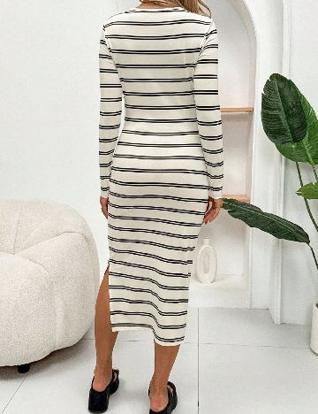 Rochie medie SHEIN Maternity, ecru