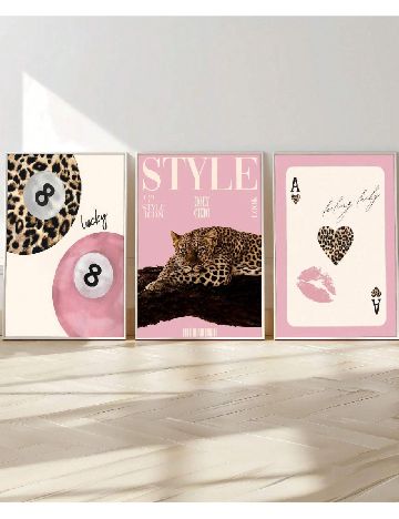 Set postere 3 bucati SHEIN, mix culori