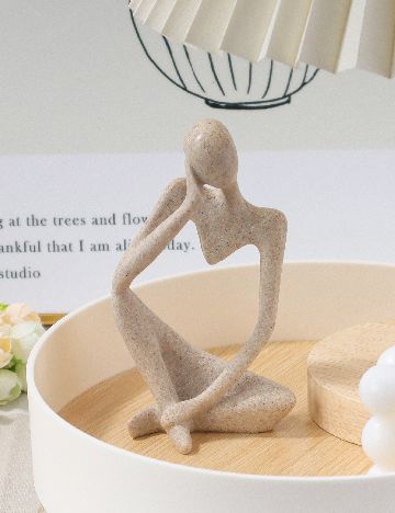 Figurina ornamentala SHEIN, crem