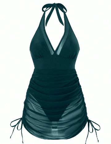 Costum de baie SHEIN, verde