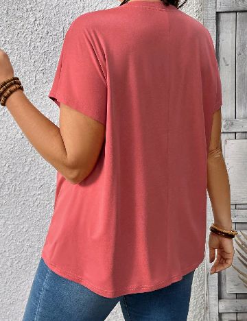 Tricou SHEIN CURVE, roz