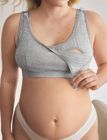 Sutien SHEIN Maternity Plus, gri