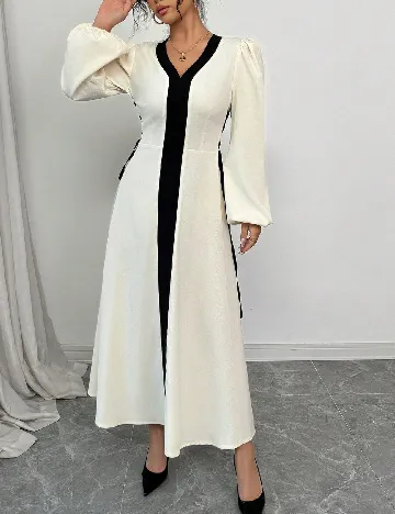 Rochie lunga SHEIN, ecru
