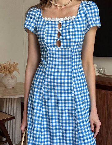 Rochie medie SHEIN, albastru