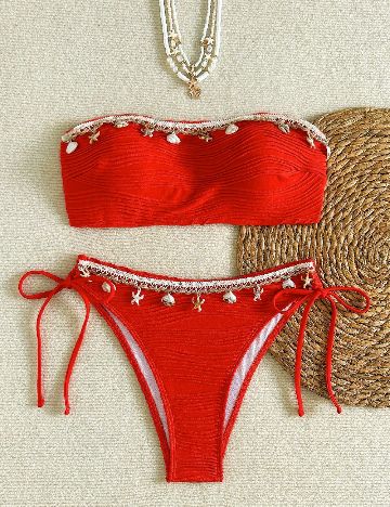 Costum de baie SHEIN, rosu