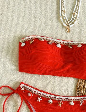 Costum de baie SHEIN, rosu