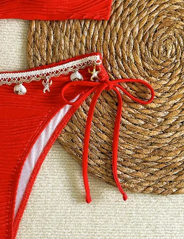 Costum de baie SHEIN, rosu