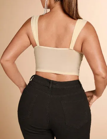 Top SHEIN CURVE, crem