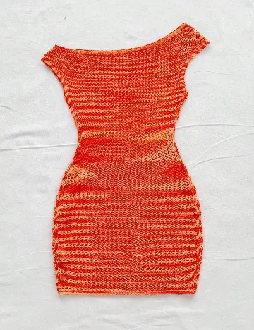 Rochie scurta SHEIN, portocaliu