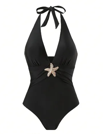 Costum de baie SHEIN CURVE, negru