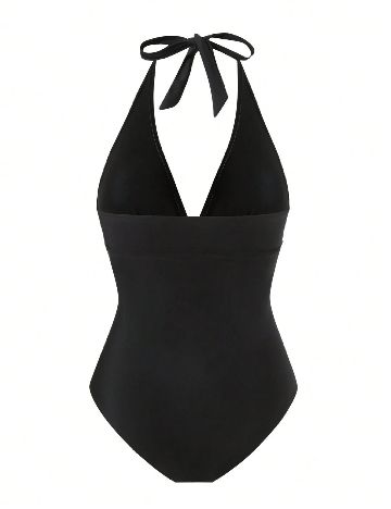 Costum de baie SHEIN CURVE, negru