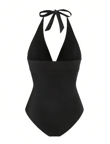Costum de baie SHEIN CURVE, negru