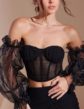 Top SHEIN, negru